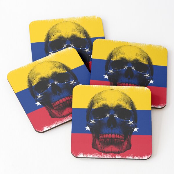 Item preview, VENEZUELA SKULL FLAG NATION RAREART COUNTRY HALLOWEEN #ogirdor designed and sold by ogirdorgraphics.