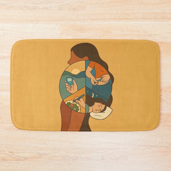Item preview, Diabetes Self-Care Routine Illustration designed and sold by Lacritsa .