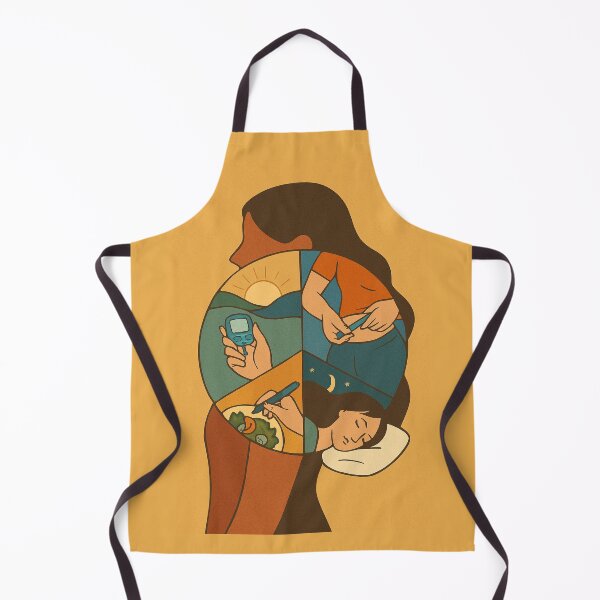 Item preview, Diabetes Self-Care Routine Illustration designed and sold by Lacritsa .