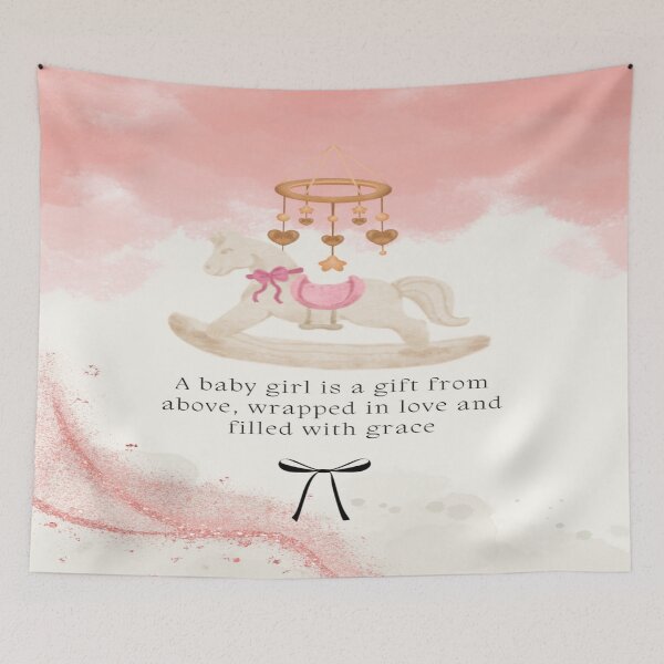 Item preview, A Baby Girl is a Gift | Unique Baby Shower Gift for First Time Mom designed and sold by skkyfaithArtz.
