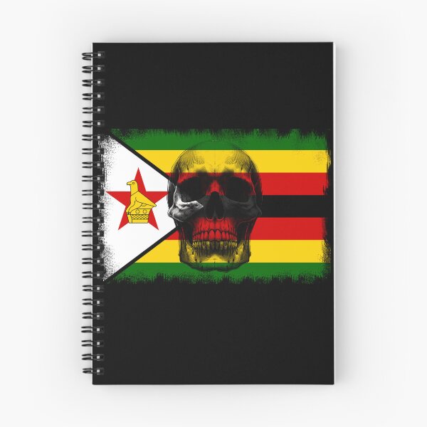 Item preview, ZIMBABWE SKULL FLAG NATION RAREART COUNTRY HALLOWEEN #ogirdor designed and sold by ogirdorgraphics.