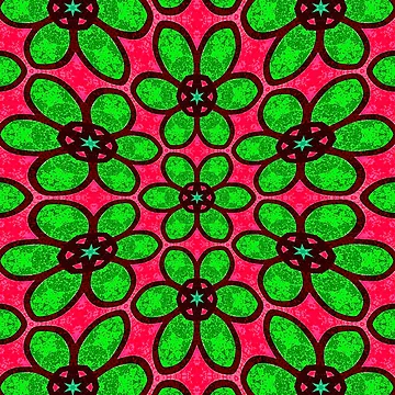 Artwork thumbnail, Cute Abstract Flowers Pattern by Patternflower