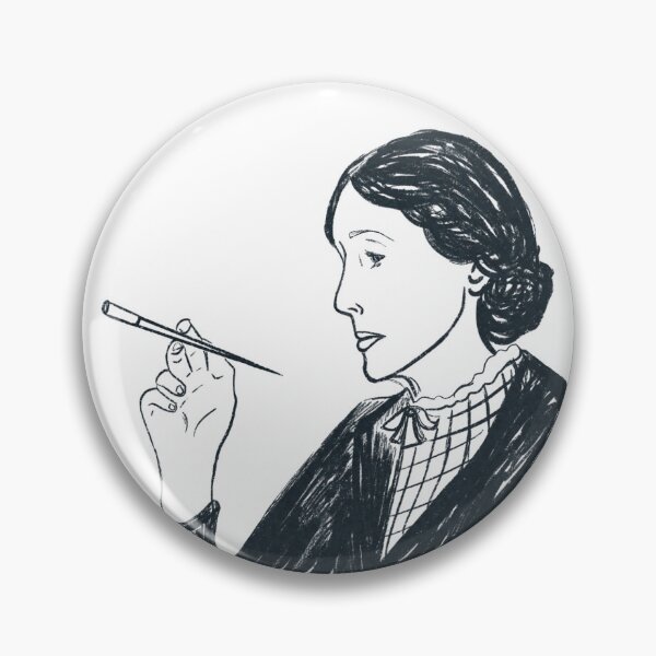 Aperçu de l'œuvre Autocollant de Virginia Woolf créée et vendue par CLOWDE.