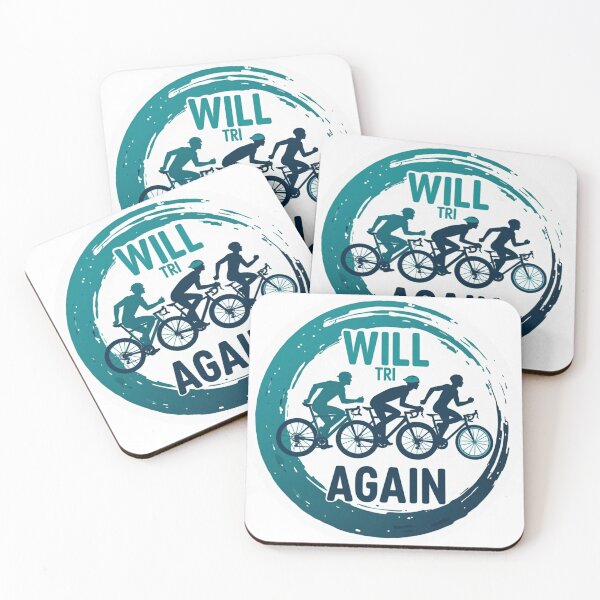 Item preview, Will TRI Again – Funny Triathlon Quote for Endurance Athletes designed and sold by Triathlongram.