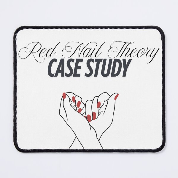 Item preview, Red Nail Theory Case Study designed and sold by AngelicAdornments.