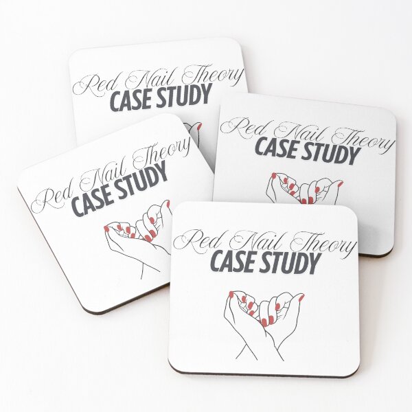 Item preview, Red Nail Theory Case Study designed and sold by AngelicAdornments.