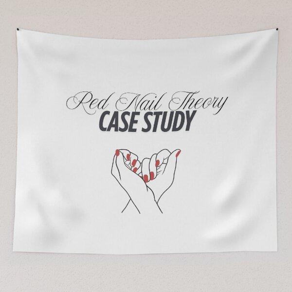Item preview, Red Nail Theory Case Study designed and sold by AngelicAdornments.