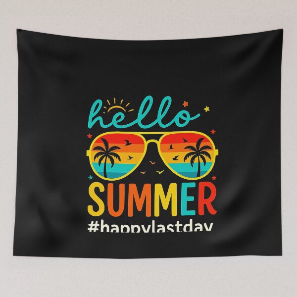 Item preview, Hello Summer Happy Last Day of School Teacher Student designed and sold by TalalosART.
