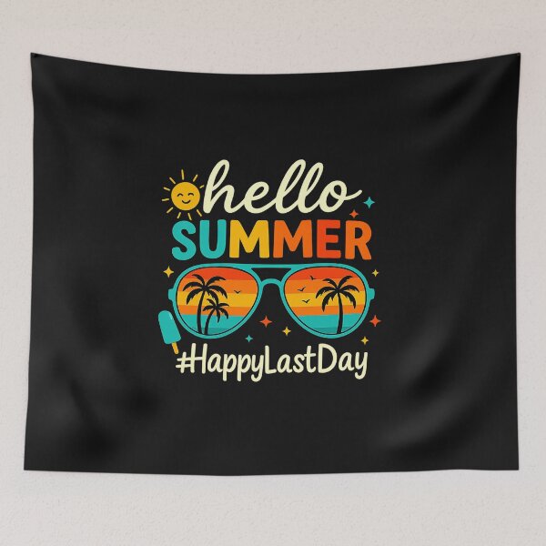 Item preview, Hello Summer Happy Last Day of School Teacher Student designed and sold by TalalosART.