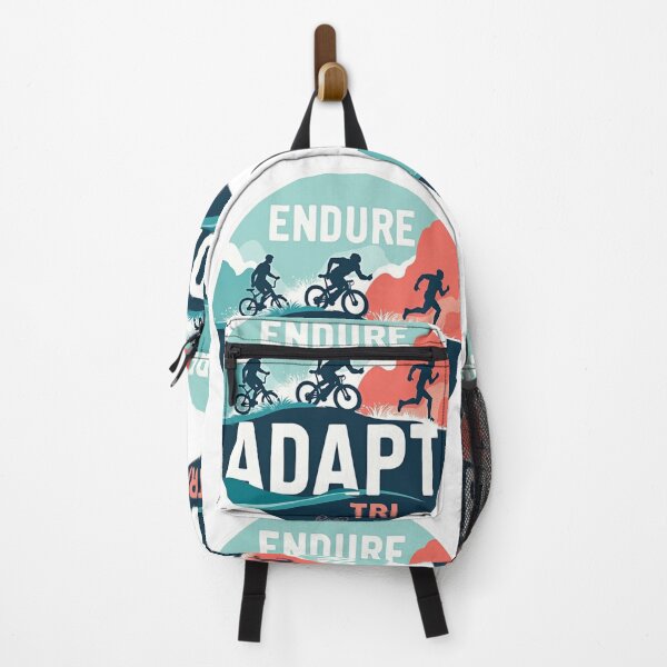 Item preview, Endure. Adapt. TRI. – Resilient Triathlon Motivation Design designed and sold by Triathlongram.