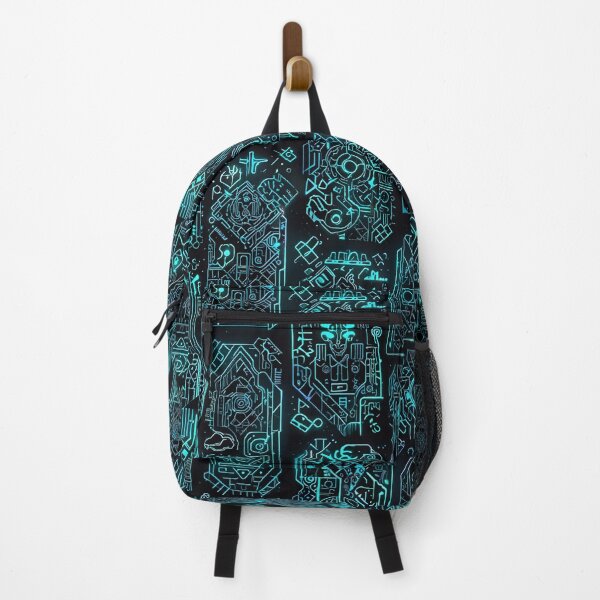 Item preview, Abstract futuristic digital motifs, blending ancient scripts designed and sold by CoolPixels.