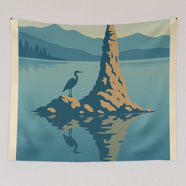Item preview, Heron on Mono lake designed and sold by ~ Roodpart ~ Owen White.