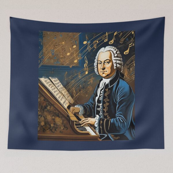 Item preview,  "Harmony in Motion: Bach at the Harpsichord" designed and sold by Artisticanvas.