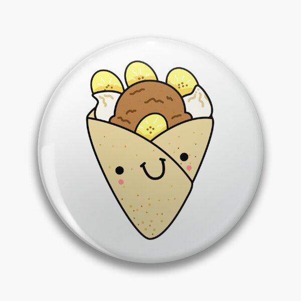 Item preview, Kawaii Bananas and Chocolate Ice Cream Crepe designed and sold by kawaiilife.