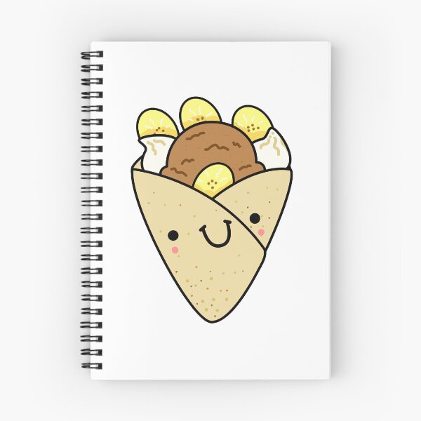 Item preview, Kawaii Bananas and Chocolate Ice Cream Crepe designed and sold by kawaiilife.
