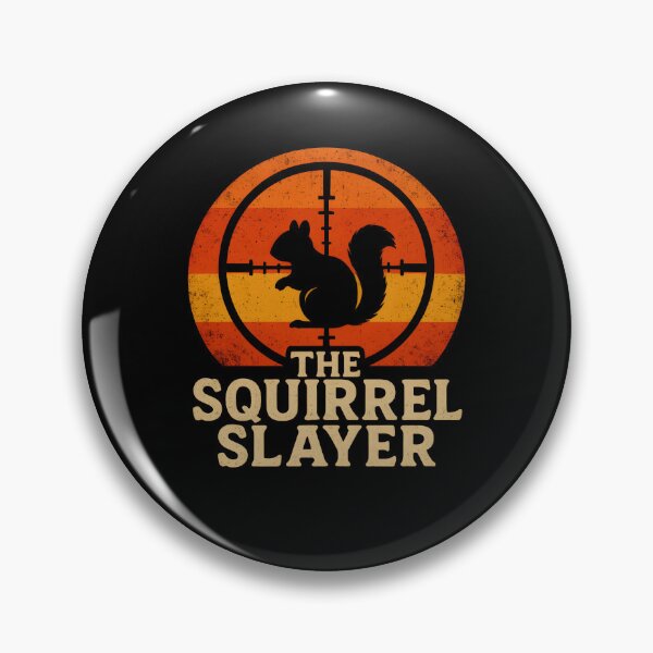 Item preview, Squirrel Slayer Funny Hunting Season Retro Joke Tee designed and sold by MTRBSK11.