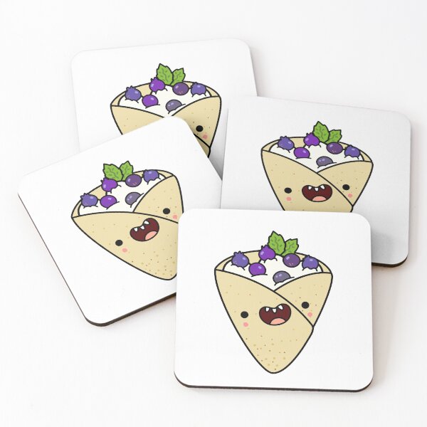 Item preview, Kawaii Blueberries and Cream Crepe designed and sold by kawaiilife.
