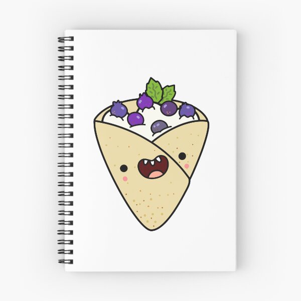 Item preview, Kawaii Blueberries and Cream Crepe designed and sold by kawaiilife.