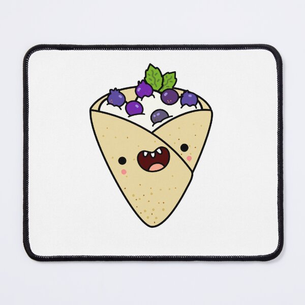 Item preview, Kawaii Blueberries and Cream Crepe designed and sold by kawaiilife.