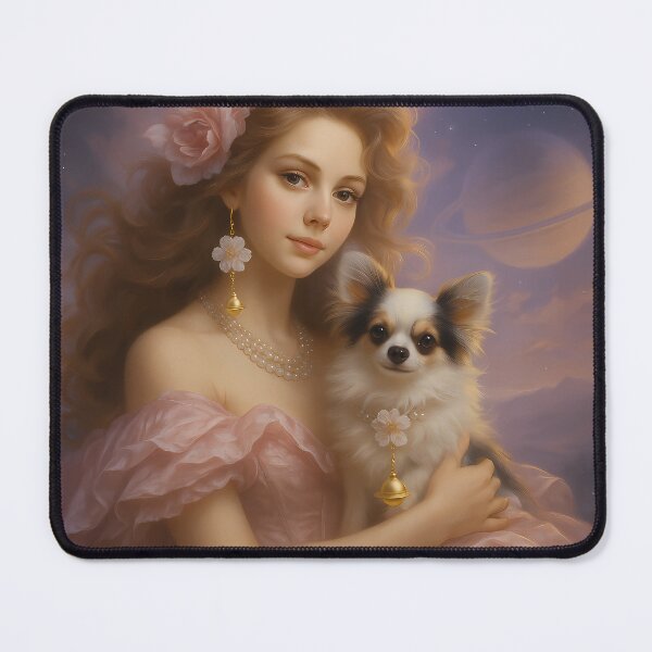 Item preview, Frosty Rococo Titan Dreams: Chihuahua and the Cherry Blossom Earring designed and sold by DeenaDee.