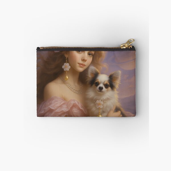 Item preview, Frosty Rococo Titan Dreams: Chihuahua and the Cherry Blossom Earring designed and sold by DeenaDee.