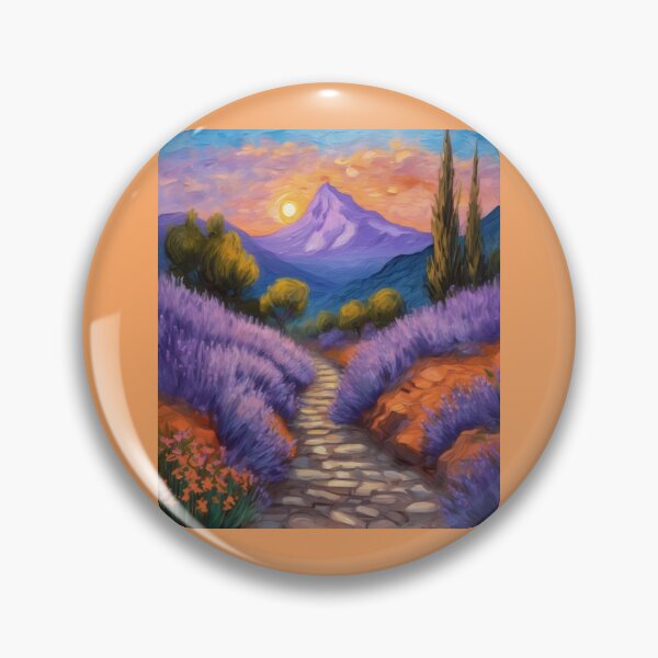 Artikelvorschau, „Lavendelwasserfall: Eine heitere Frühlingssymphonie“ entworfen und verkauft von Artisticanvas.