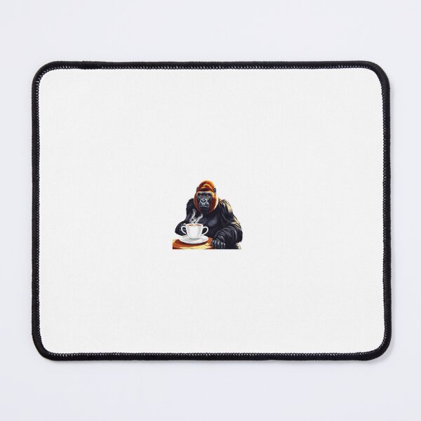 Item preview, Gorilla drinking coffee designed and sold by Kenji11.
