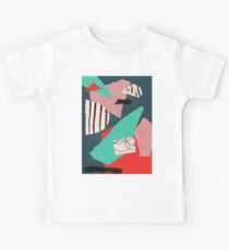 abstract paper collage Kids Tee