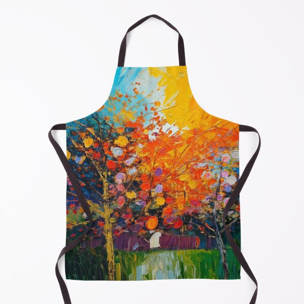 Item preview, Bright Colorful Nature Landscape – Expressive Abstract Painting designed and sold by CattlettArt.