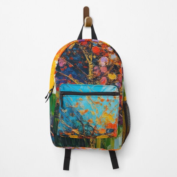 Item preview, Bright Colorful Nature Landscape – Expressive Abstract Painting designed and sold by CattlettArt.