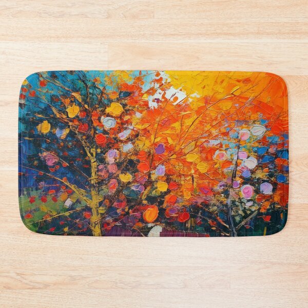 Item preview, Bright Colorful Nature Landscape – Expressive Abstract Painting designed and sold by CattlettArt.