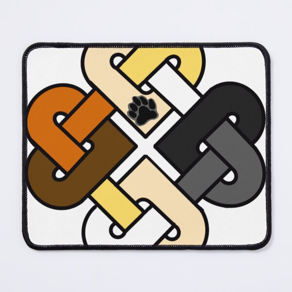 Item preview, Celtic Quarter Heart Pride Knot - Bear Color Block  designed and sold by cjo582.