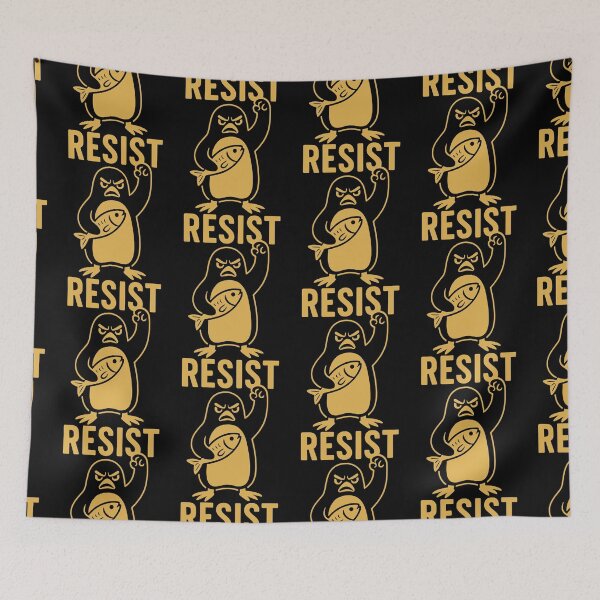 Item preview, Penguins Resist designed and sold by MarkGreenawalt.