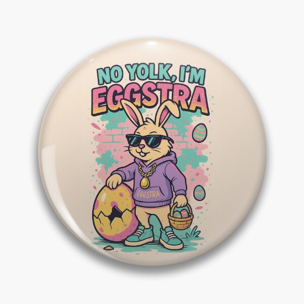 Item preview, No Yolk, I’m Eggstra – Funny Urban Easter Bunny  designed and sold by Wesbro0.