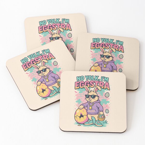 Item preview, No Yolk, I’m Eggstra – Funny Urban Easter Bunny  designed and sold by Wesbro0.