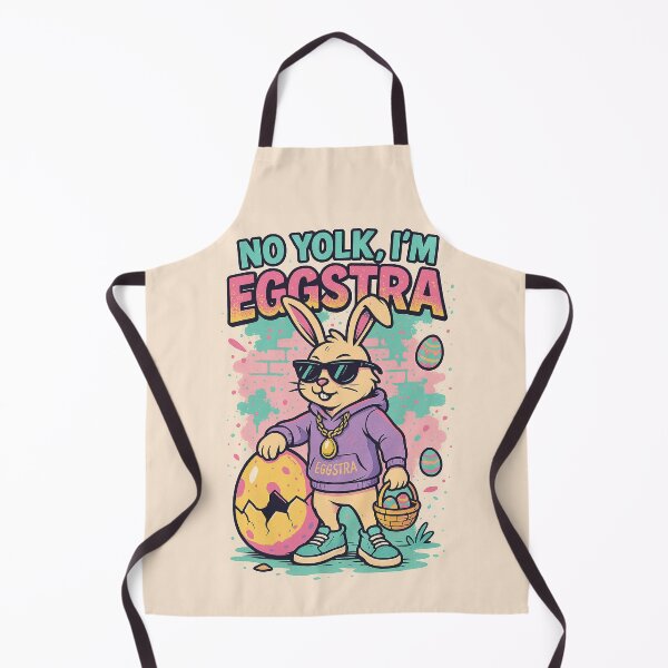 Item preview, No Yolk, I’m Eggstra – Funny Urban Easter Bunny designed and sold by Wesbro0.