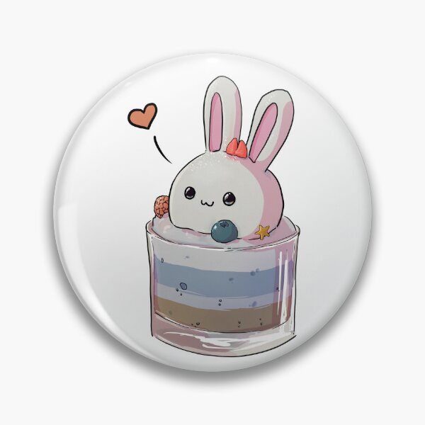 Artikelvorschau, Häschen-Dessert entworfen und verkauft von Cute & Funny Hand-Drawn Prints | Happy Doodle Friends Shop.