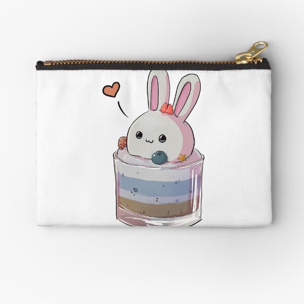 Item preview, Bunny Dessert designed and sold by Cute & Funny Hand-Drawn Prints | Happy Doodle Friends Shop.