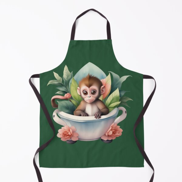 Item preview, Teacup Treetop – Baby Monkey in Bloom designed and sold by CharmingGarden.