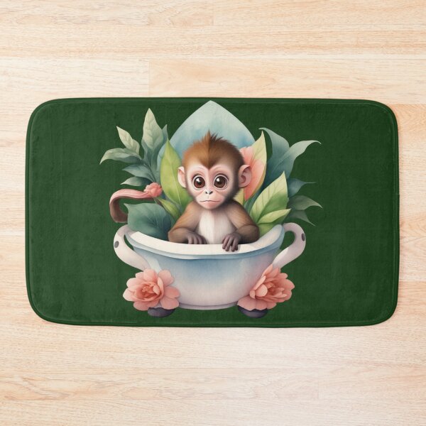 Item preview, Teacup Treetop – Baby Monkey in Bloom designed and sold by CharmingGarden.