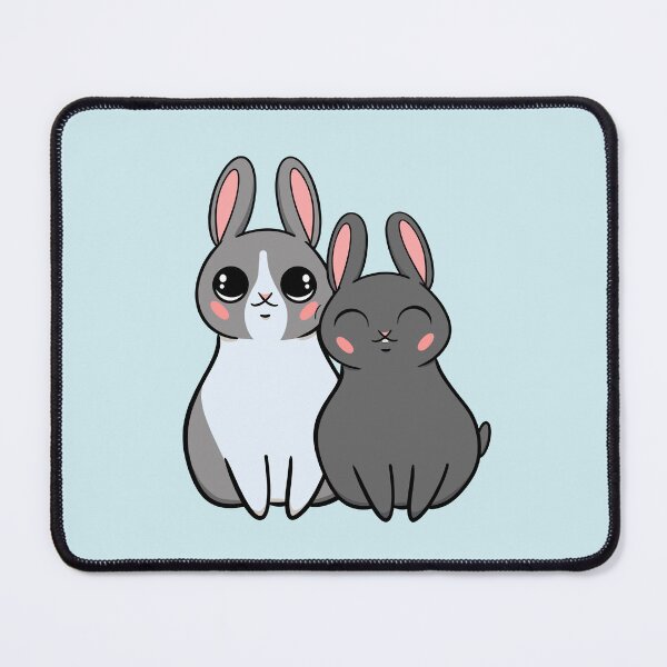 Item preview, Adorable Bunny Buddies (Gray) designed and sold by makell-creates.