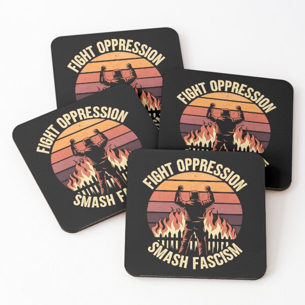 Item preview, Fight Oppression Smash Fascism Retro Protest designed and sold by Taans-Creation.
