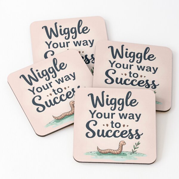 Item preview, Wiggle Your Way to Success – Worm Farming Inspiration Tee designed and sold by Zilpa’s Prints.