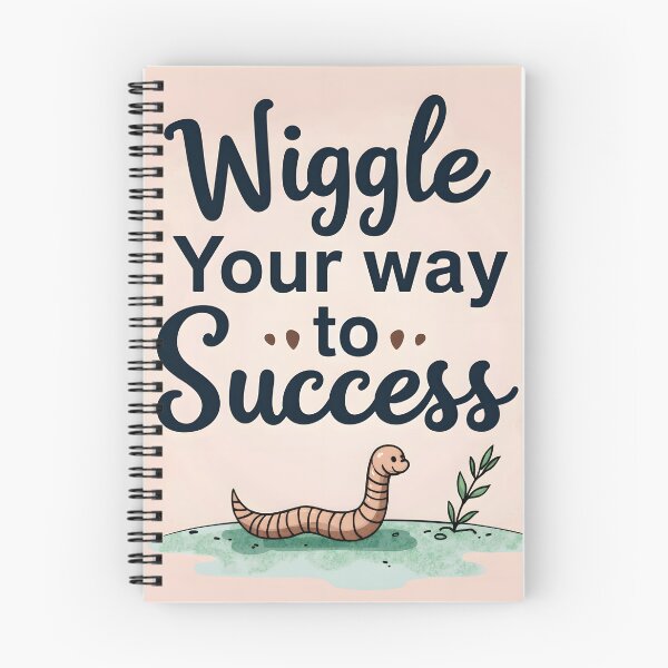 Item preview, Wiggle Your Way to Success – Worm Farming Inspiration Tee designed and sold by Zilpa’s Prints.