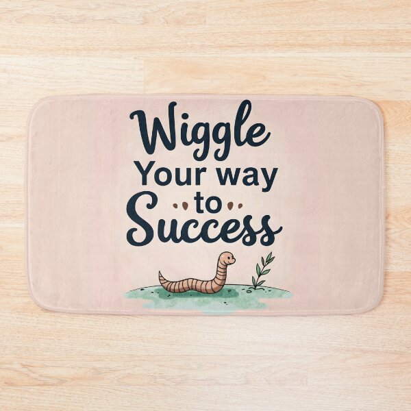 Item preview, Wiggle Your Way to Success – Worm Farming Inspiration Tee designed and sold by Zilpa’s Prints.