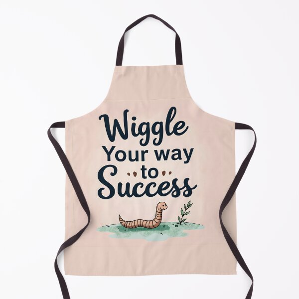 Item preview, Wiggle Your Way to Success – Worm Farming Inspiration Tee designed and sold by Zilpa’s Prints.