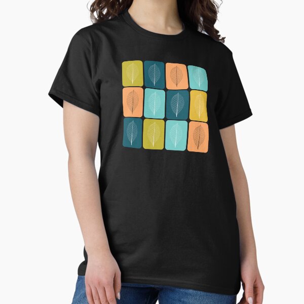 Item preview, Colourful Leaf Grid – Nature Pop Art Print designed and sold by cuttothechase09.