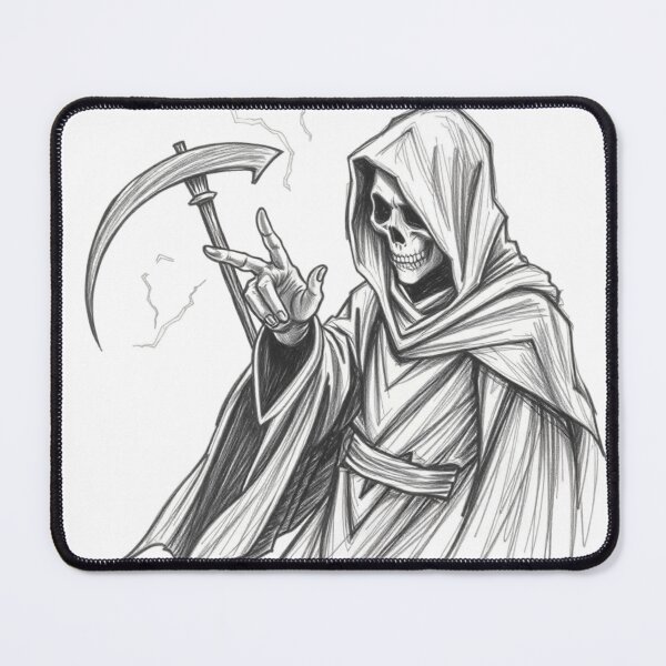 Item preview, Dark & Cool Grim Reaper Design – For Goth, Metal & Halloween Vibes designed and sold by apoknight.