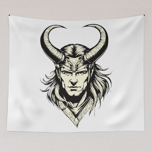 Item preview, Loki tattoo designed and sold by Grypis.