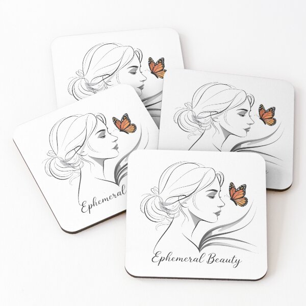 Item preview, Ephemeral Beauty – Feminine Butterfly Line Art designed and sold by SalahuTheBoss.